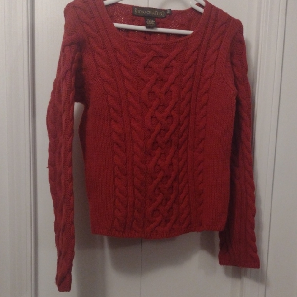 Made In Ireland INIS Crafts Wool Sweater Ptp18"